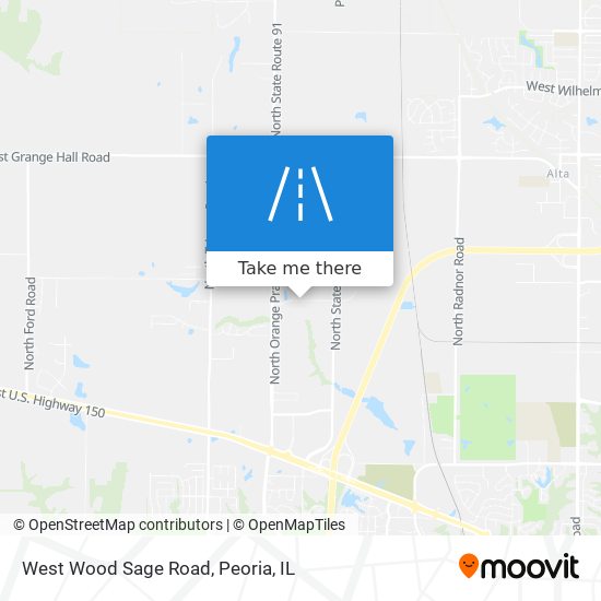 West Wood Sage Road map