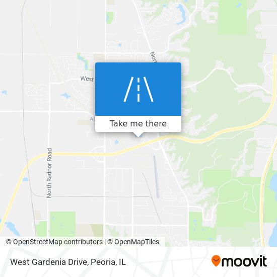 West Gardenia Drive map