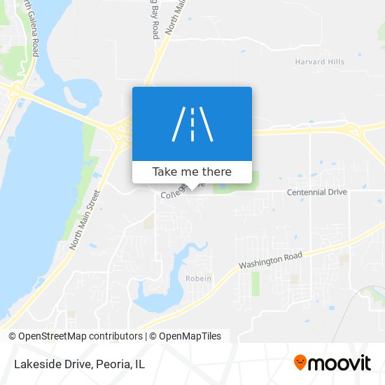 Lakeside Drive map