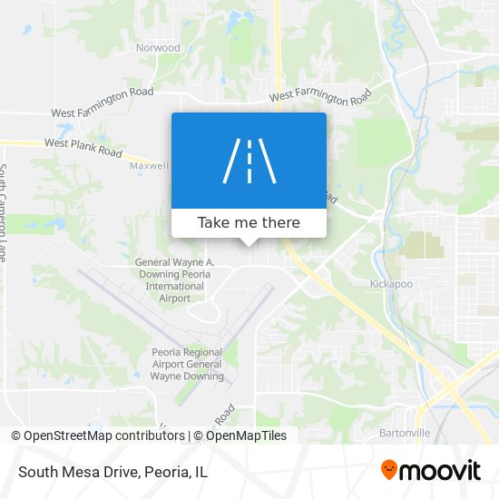 South Mesa Drive map