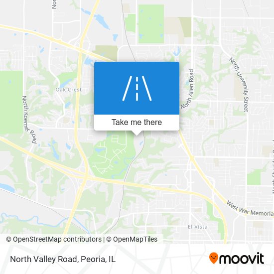 North Valley Road map