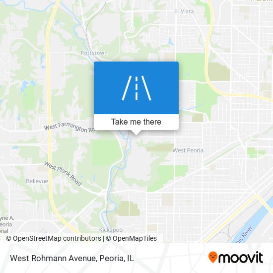 West Rohmann Avenue map