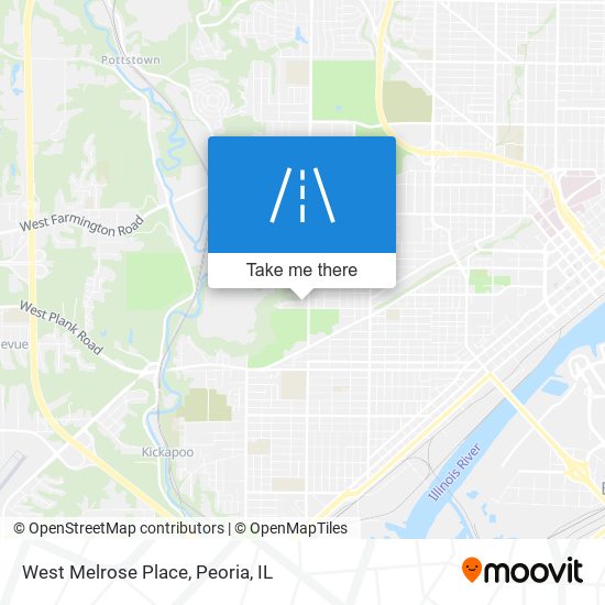 West Melrose Place map