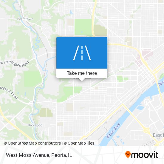 West Moss Avenue map