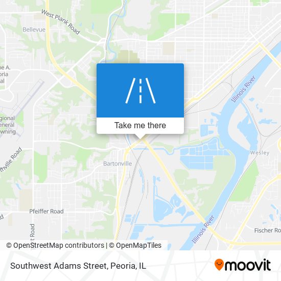 Mapa de Southwest Adams Street