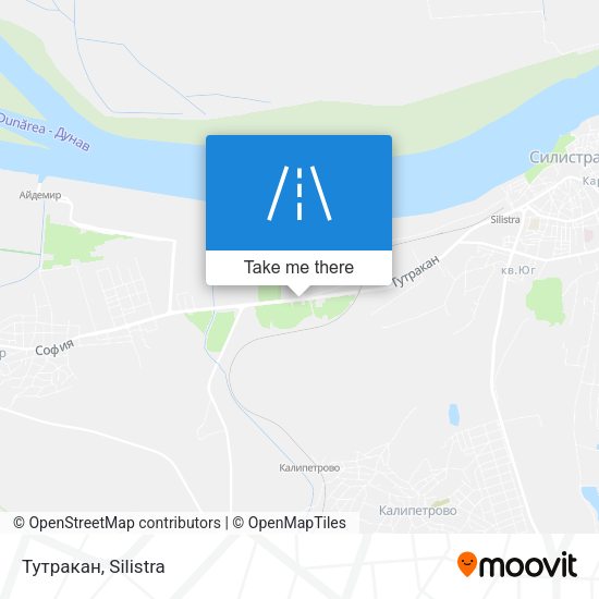 Тутракан map
