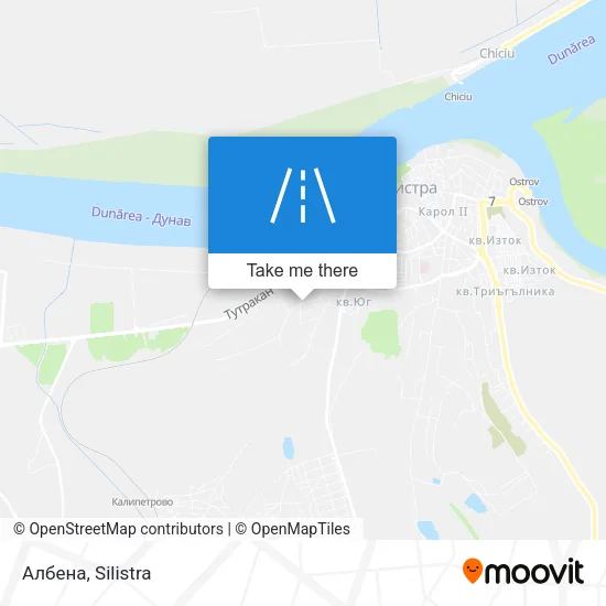 Карта Албена