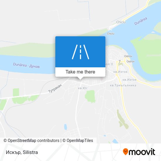 Искър map