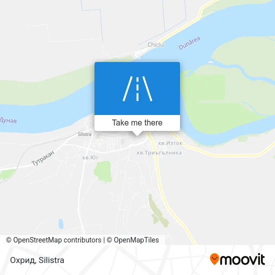Карта Охрид