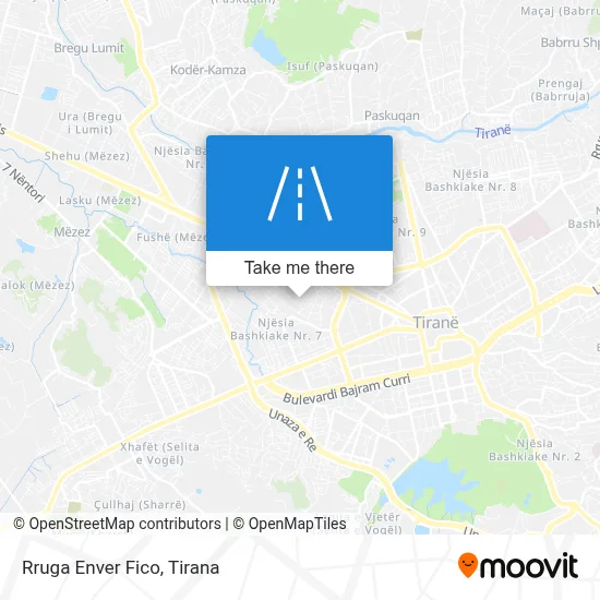 Rruga Enver Fico map