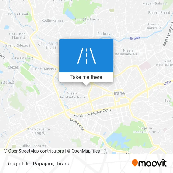 Rruga Filip Papajani map