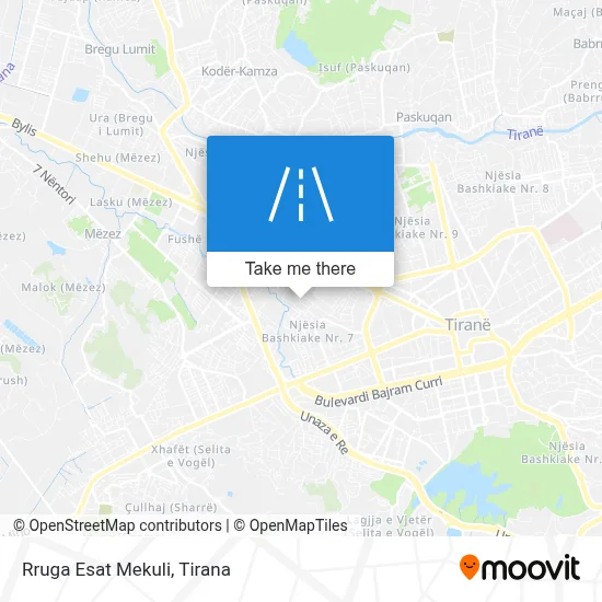 Rruga Esat Mekuli map
