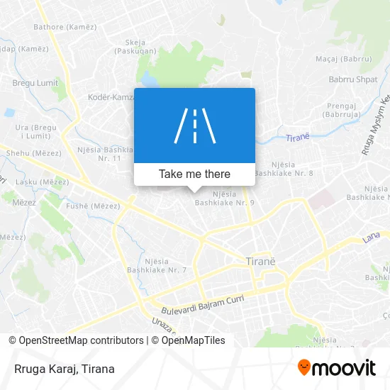 Rruga Karaj map