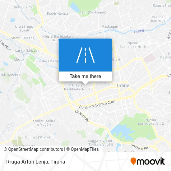 Rruga Artan Lenja map