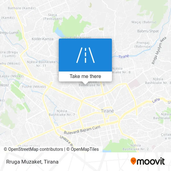 Rruga Muzaket map