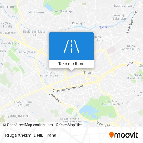 Rruga Xhezmi Delli χάρτης