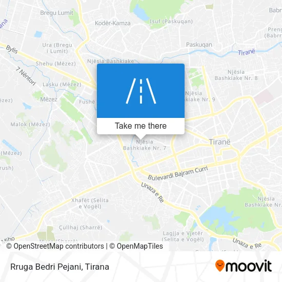 Rruga Bedri Pejani map