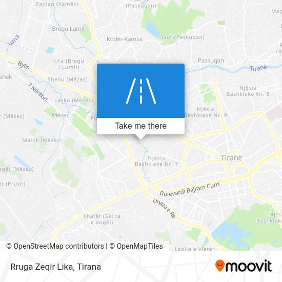 Rruga Zeqir Lika χάρτης