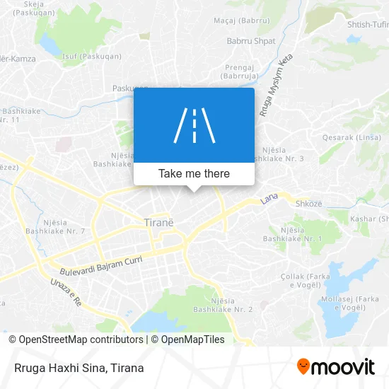 Rruga Haxhi Sina map