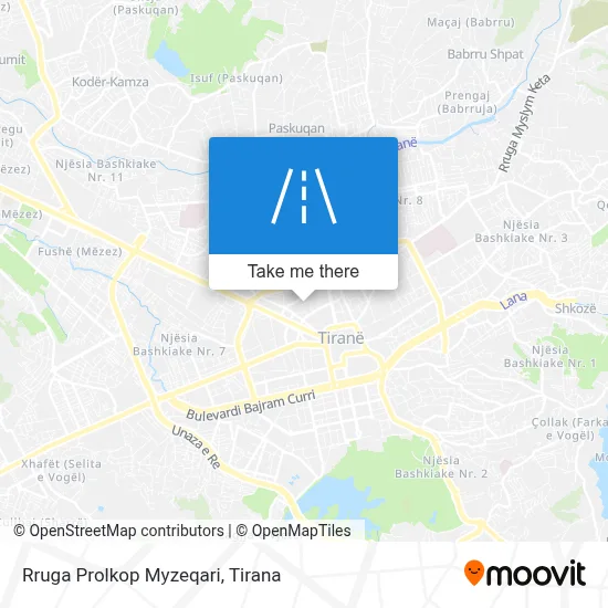 Rruga Prolkop Myzeqari map
