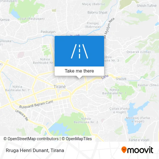 Rruga Henri Dunant map