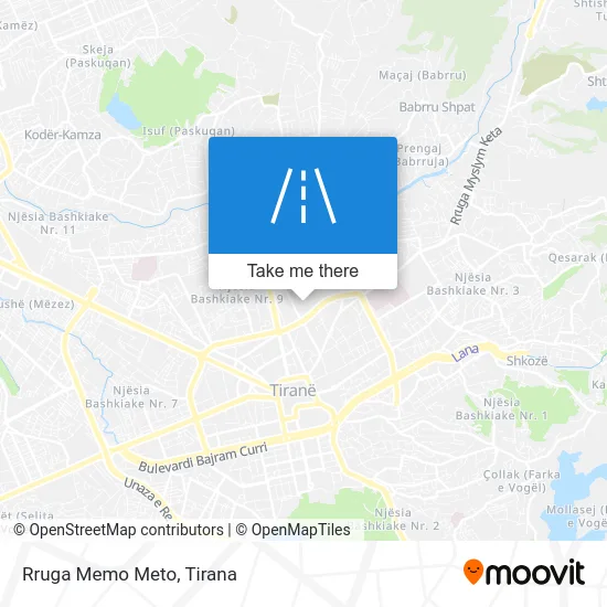 Rruga Memo Meto map