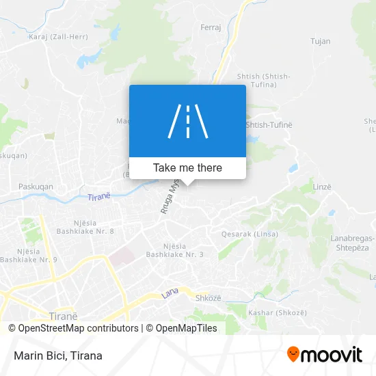 Marin Bici χάρτης