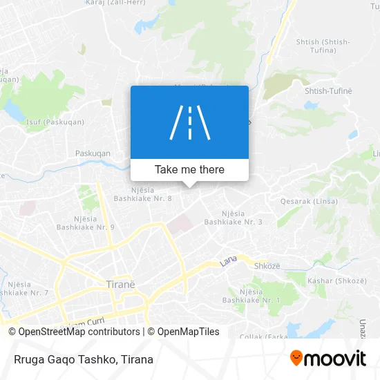 Rruga Gaqo Tashko χάρτης