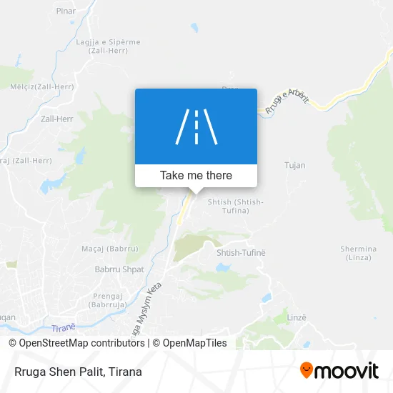 Rruga Shen Palit map