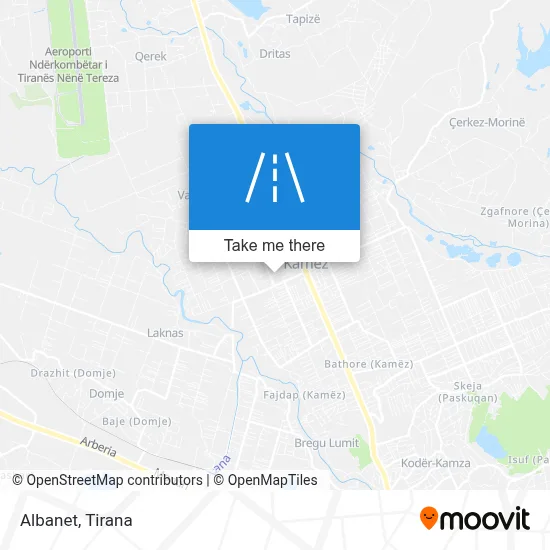 Albanet χάρτης