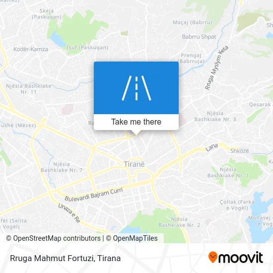 Rruga Mahmut Fortuzi map