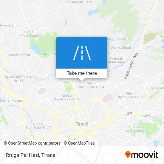 Rruga Pal Hasi χάρτης