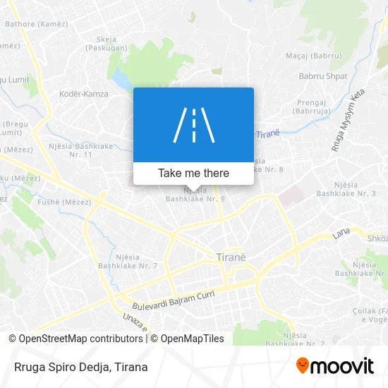 Rruga Spiro Dedja map