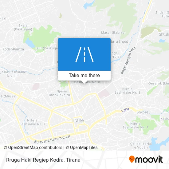 Rruga Haki Regjep Kodra map