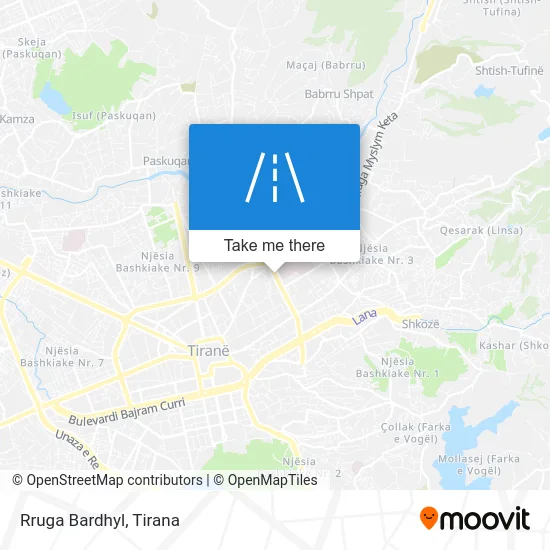 Rruga Bardhyl χάρτης