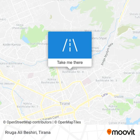 Rruga Ali Beshiri map
