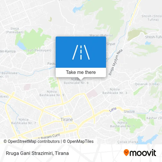 Rruga Gani Strazimiri map