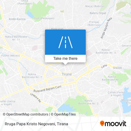 Rruga Papa Kristo Negovani map