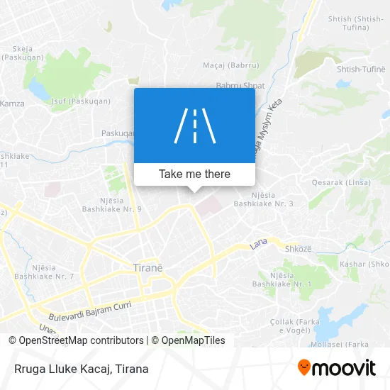 Rruga Lluke Kacaj map