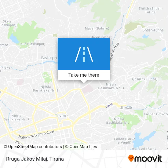 Rruga Jakov Milaj map