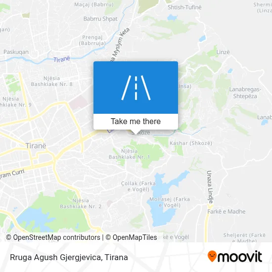 Rruga Agush Gjergjevica χάρτης