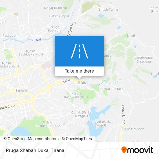 Rruga Shaban Duka map