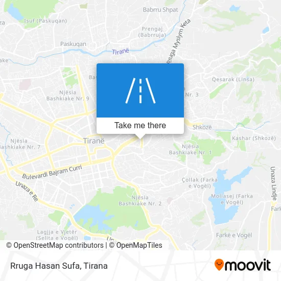 Rruga Hasan Sufa map