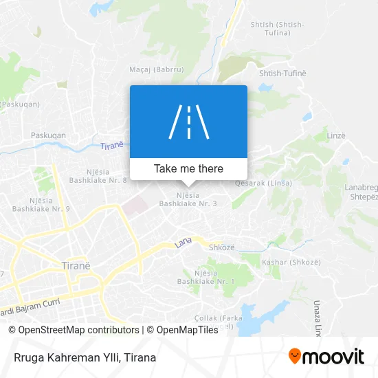 Rruga Kahreman Ylli map