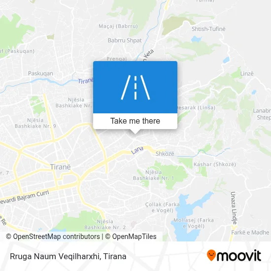 Rruga Naum Veqilharxhi χάρτης