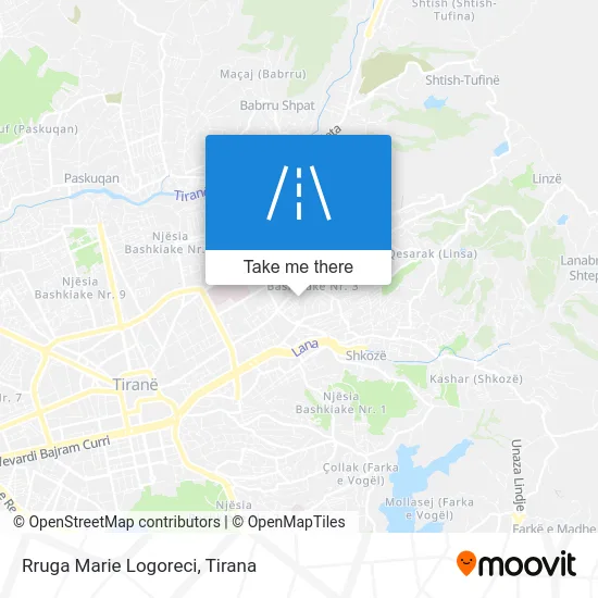 Rruga Marie Logoreci map