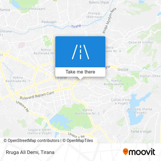 Rruga Ali Demi map