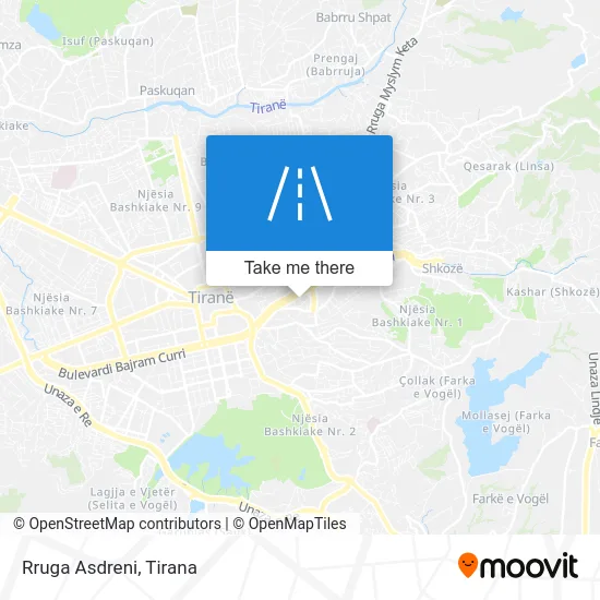 Rruga Asdreni map