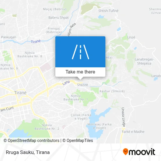 Rruga Sauku map
