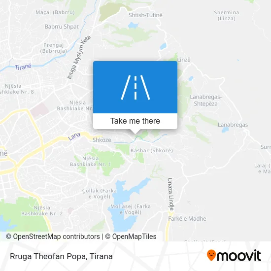 Rruga Theofan Popa map